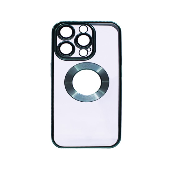 Hard Silicone Case with Camera Protector for Apple iPhone 14 Pro Green Hard Silicone Case with Camera Protector for Apple iPhone 14 Pro Green